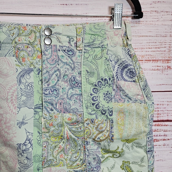 Anthro Pilcro patchwork denim skirt - Picture 6 of 15